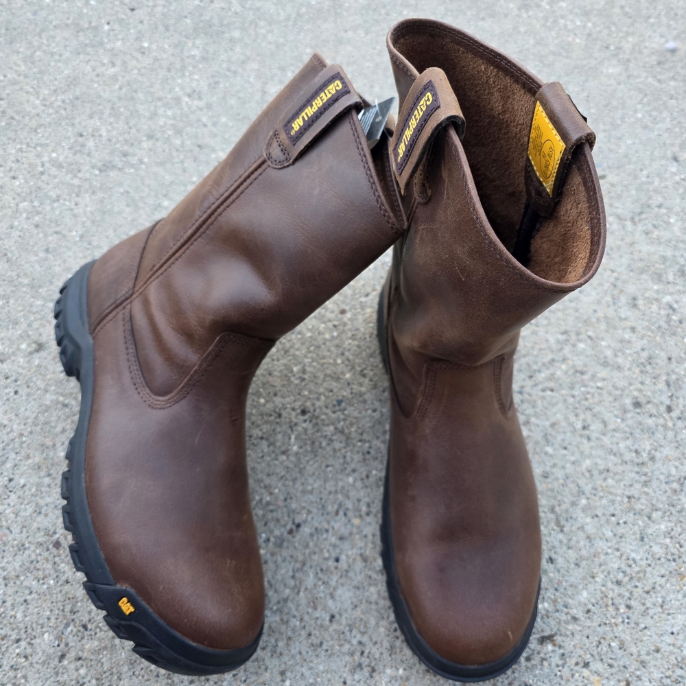 Caterpillar Men's Brown Leather  Size 11 Boots - Picture 2 of 14